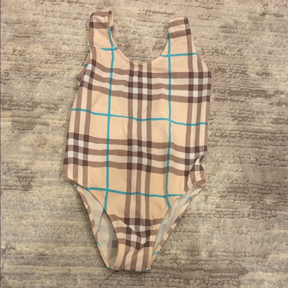 Burberry pink  Checkered Swimsuit